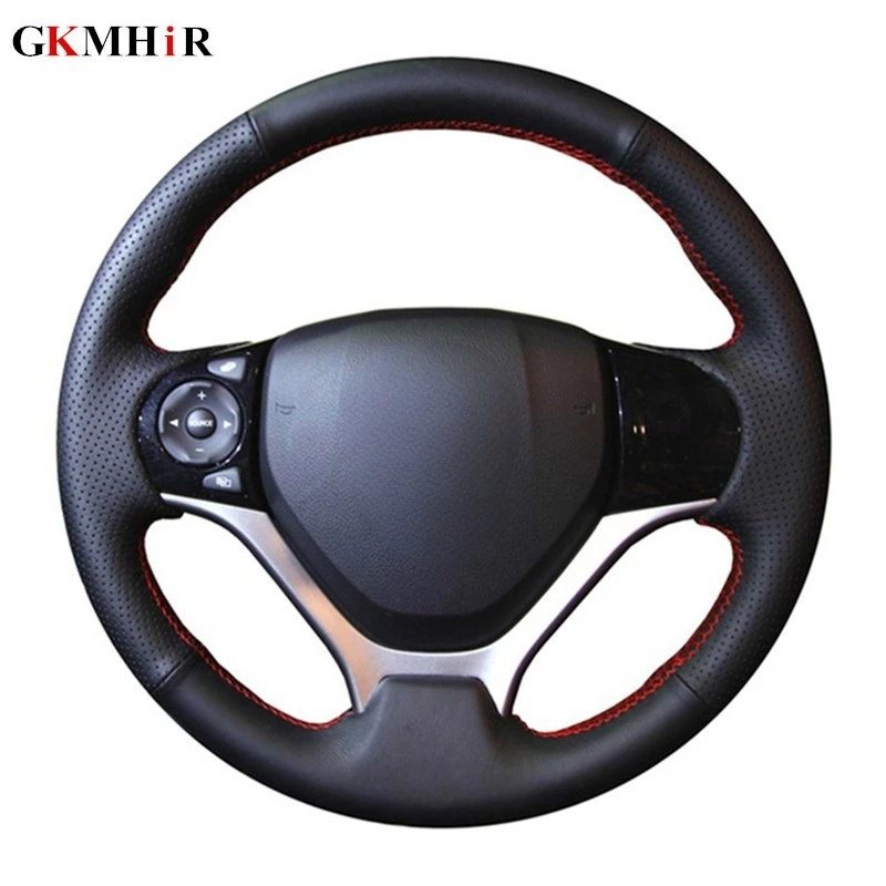 Steering Wheel Cover Artificial Leather Black Steering Wheel Cover for Honda Civic Civic 9 2012 2013 2014 2015