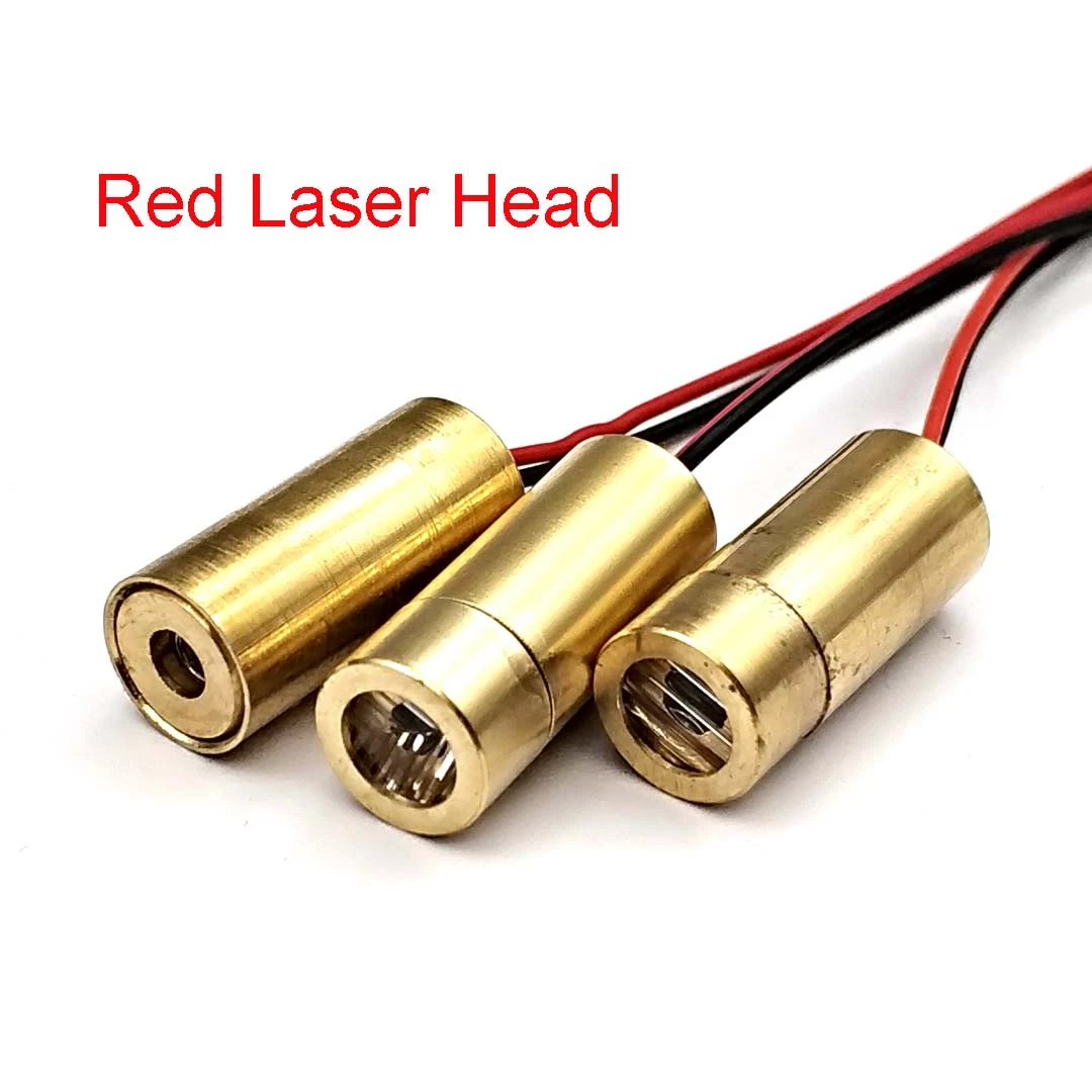 Laser Head 650nm 9mm 3V 50mW Laser Cross Diode Module Red Copper Head Red Laser Head