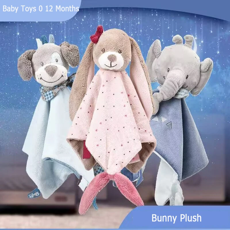 Baby Comforter Toy Bunny Plush Baby Toys Sleeping Appease Towel Soft Stuffed Animals Plush Toys For Babies Baby Toys 0 12 Months