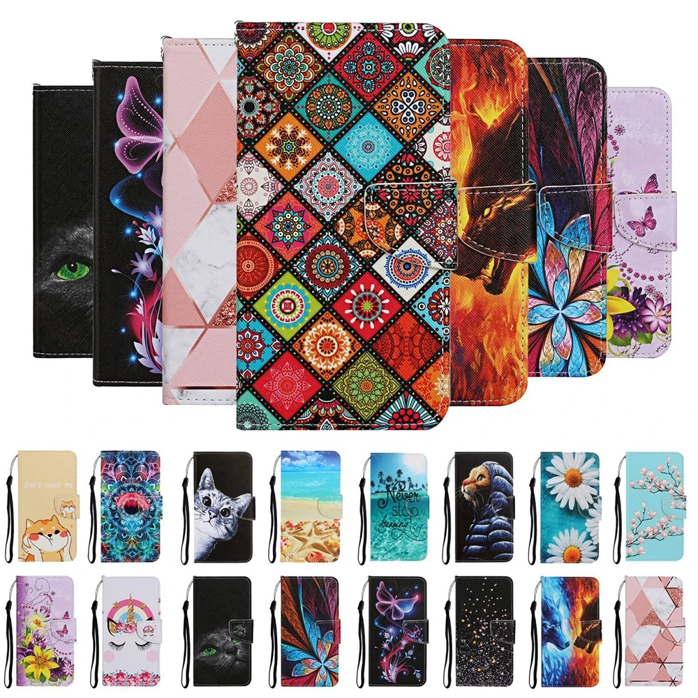 for Samsung A51 A71 A21S Cute Leather Case on for Samsung Galaxy A01 A32 A21 A31 A41 A10S A20 E A30 A40 A50 A70 Flip Case Cover