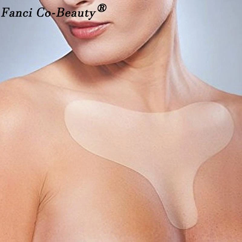 Reusable Anti Wrinkle Chest Pad Silicone Transparent Removal Patch Face Skin Care Anti Aging Breast Lifting Chest Patch Flesh