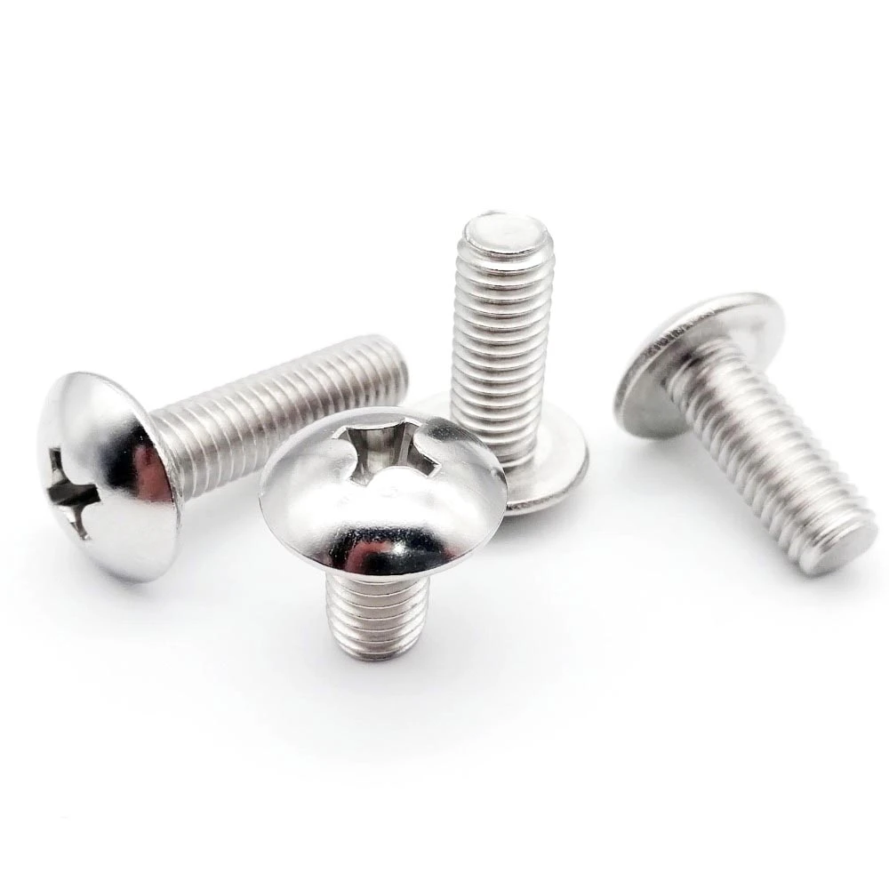 10/50X M2 M2.5 M3 M4 M5 M6 M8 304 A2-70 stainless steel JISB1111T Phillips Truss Head Large Flat Round Cross Screw Bolt L=3-80mm