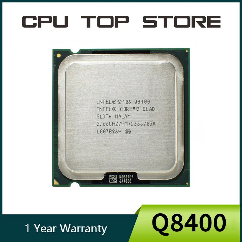 100% Working Core 2 Quad Q8400 Processor 2.66GHz 4MB 1333MHz Socket 775 cpu