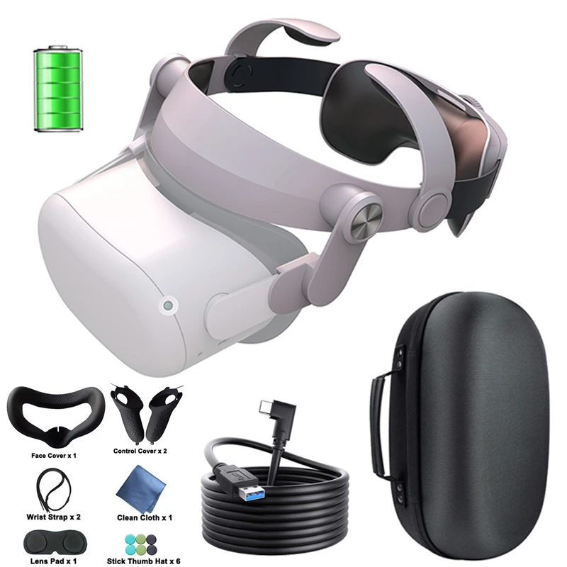 Adjustable For Oculus Quest 2 Halo Strap for Oculus Quest 2 Elite Strap 100% Fit Head Comfortable VR Headset Accessories