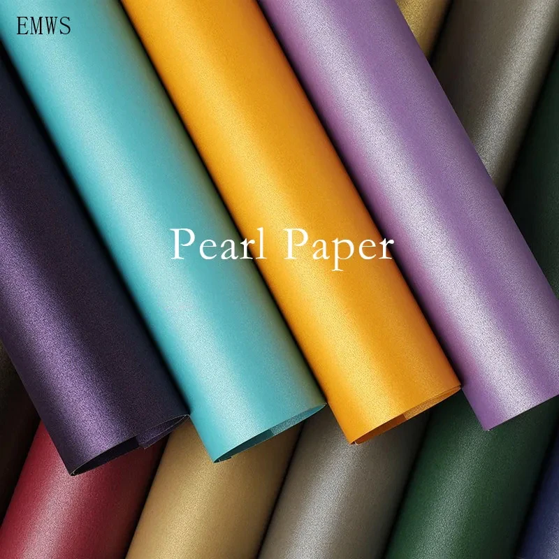 A4 Pearl Paper DIY Card Making Paper Iridescent paper Wrapping Paper Craft Paper Pure Color Pearl Paper Kraft Card pape