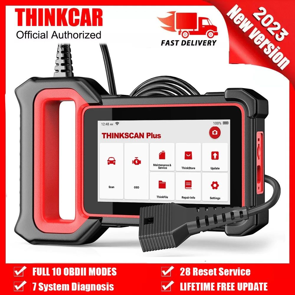 THINKCAR Thinkscan Plus S4 OBD2 Automotive Scanner Professional ABS SRS Oil Reset 5 System Coder Reader OBD Car Diagnostic Tools