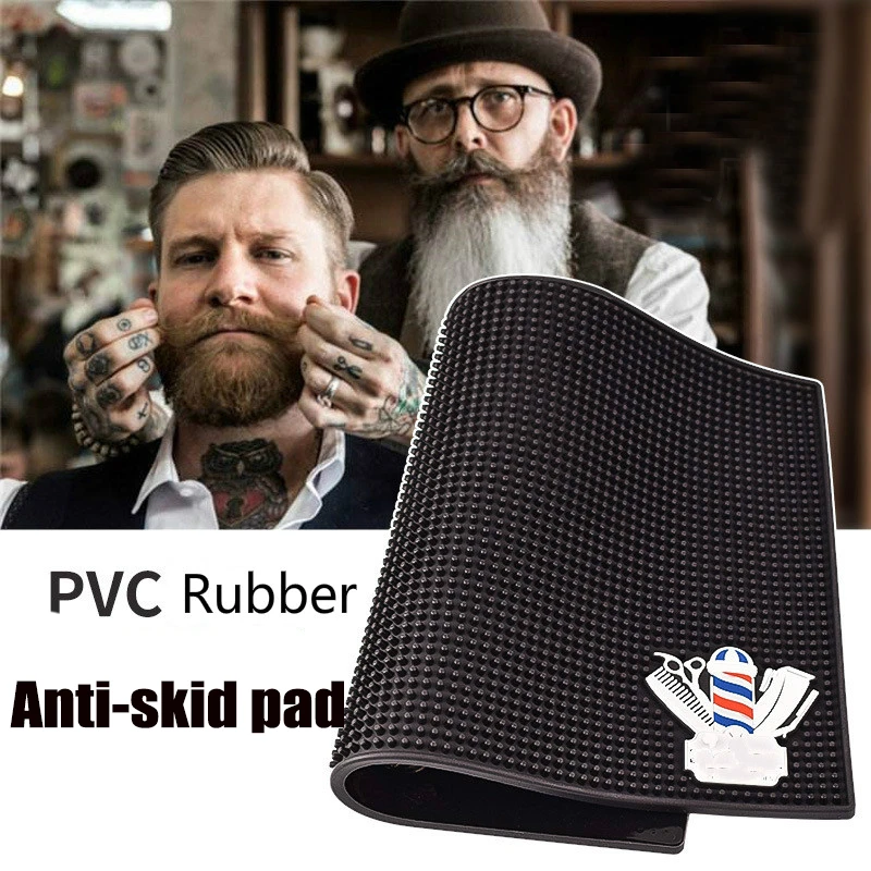 PU Non-Slip Hairdresser Tool Pad Soft Anti-Skid Mat Cushion For Barber Shop Hair Salon Clipper Clip Scissors Comb Anti-Skid Pad