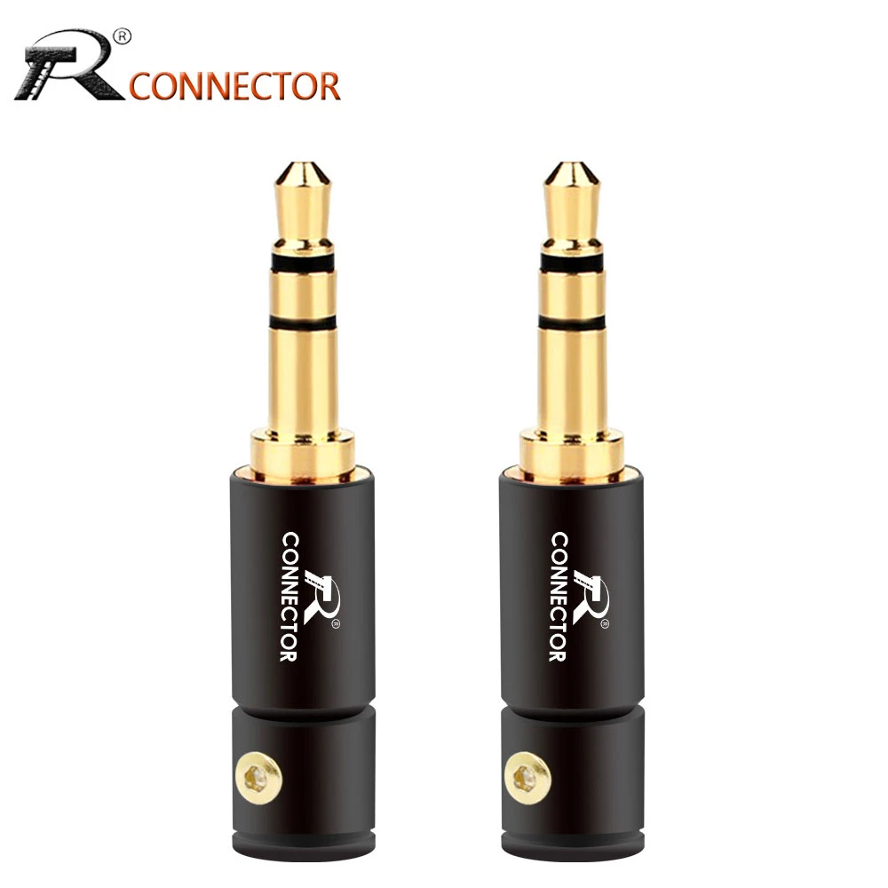 3PCS 3.5mm 3 Pole Stereo Male Jack 3.5 Audio Plug Connector DIY Solder Adapter for Shure 2mm 4mm 6mm Cable