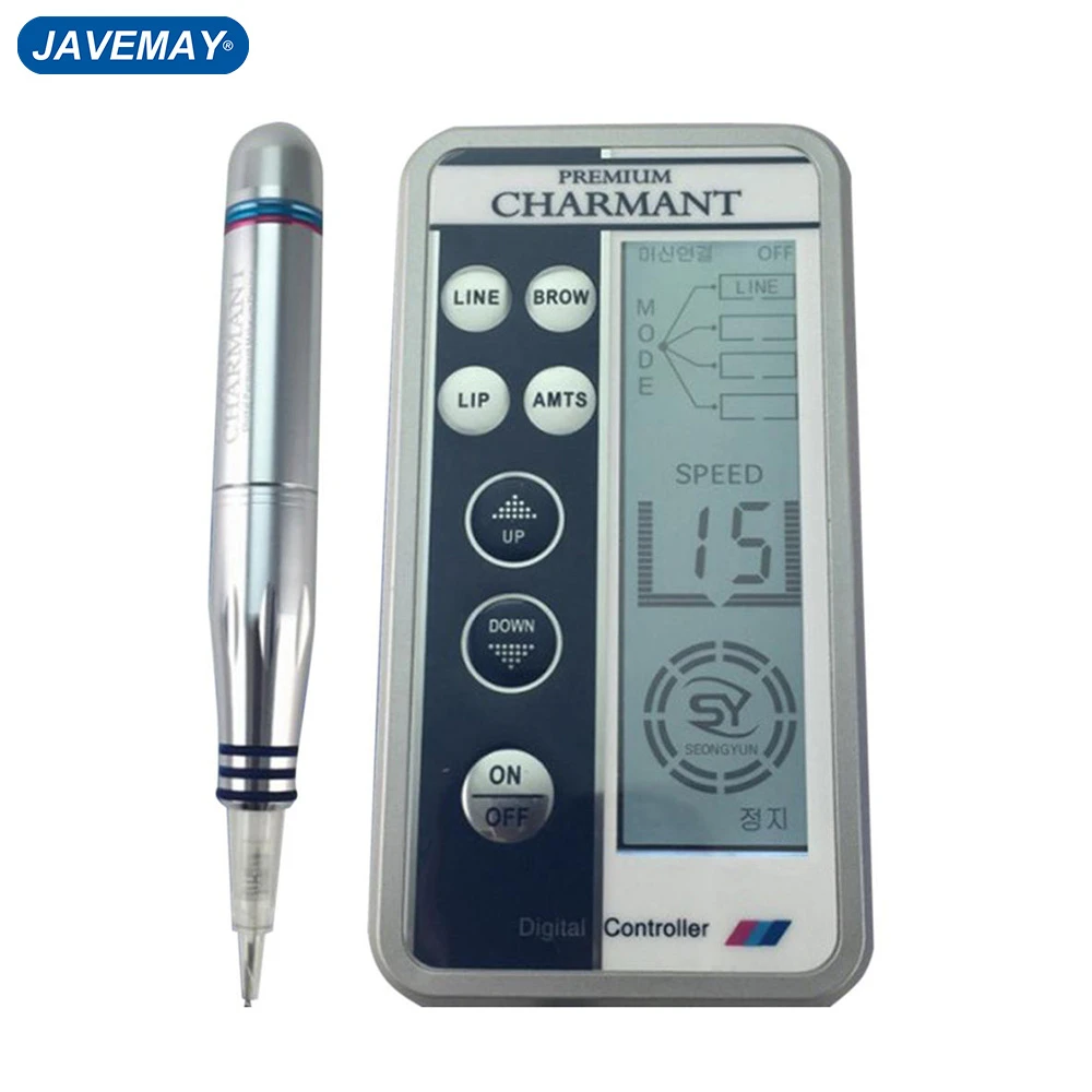Korean Professional Embroidery Eyebrow Charmant Tattoo Machine Pen for MTS Semi-permanent Makeup Microblading Liner Shader