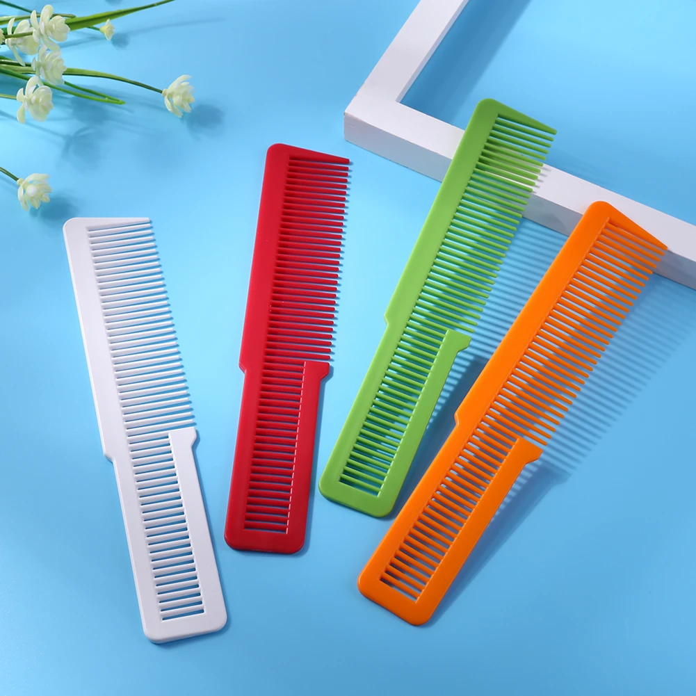 1PC Colorful Salon Hairdressing Comb Carbon Fiber Anti-static Hair Comb Wide Tooth Haircut Hair Trimmer Comb Styling Tool