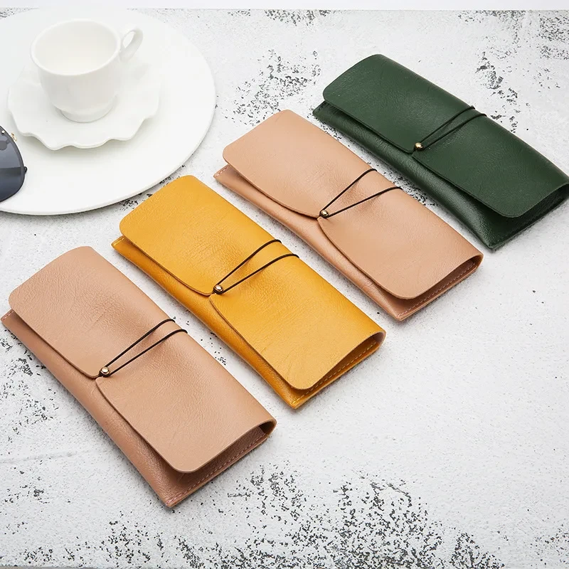 1PC Portable PU Leather Glasses Case Sunglasses Holder Box Eyeglasses Storage Pouch Bag Cover Eyewear Accessories