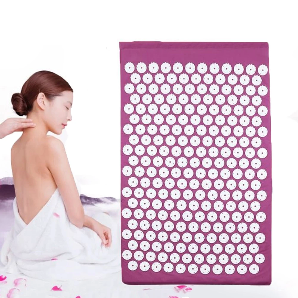 Yoga Relieve Stress Pain Massager Mat Natural Relief Stress Tension Body Massage Pillow Cushion Acupressure Mat