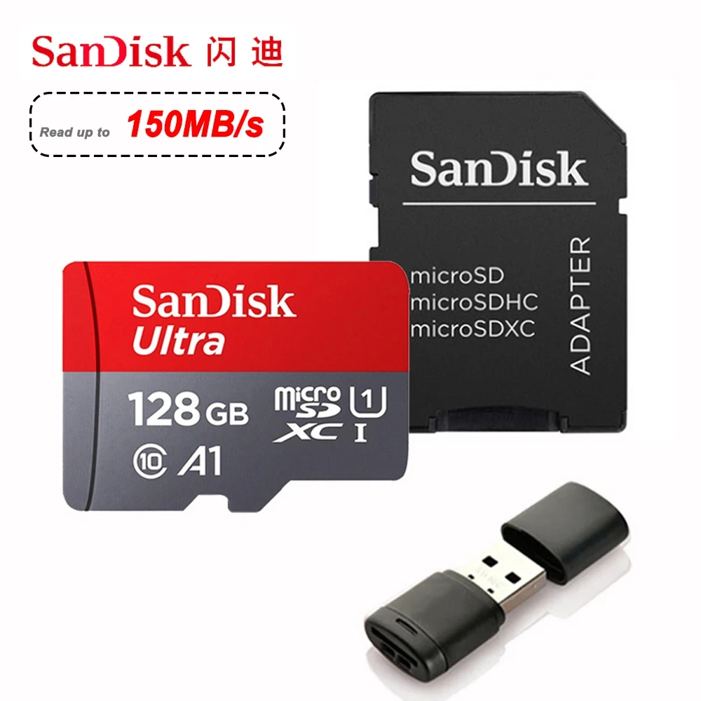 Sandisk Ultra Micro SD 128GB 32GB 64GB 256GB 16G 400GB Micro SD Card SD/TF Flash Card Memory Card 32 64 128 gb microSD for Phone