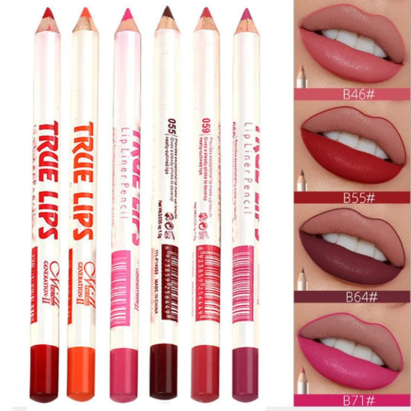 6Pcs/set Lipliner Pencil Matte Lipstick Waterproof Long Lasting Women Makeup Crayon A Levre Maquiagem Profissional Completa