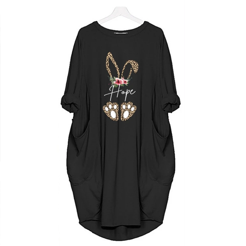 Pocket Loose Woman Dress Vintage Fall Midi Clothes Party Casual Pregnant Korean Fashion Clothes Kawaii Cat Cartoon Dresses Women