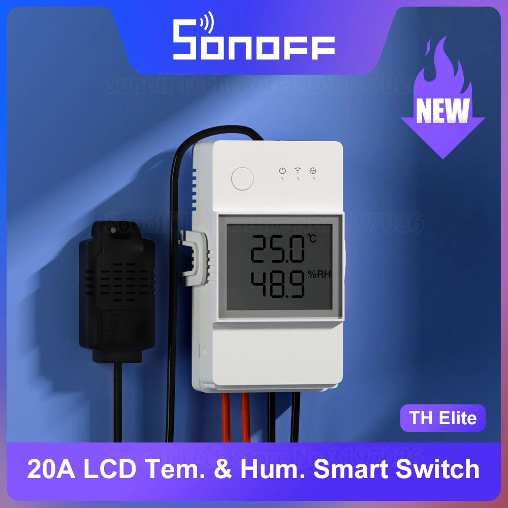 Itead Sonoff TH16 Wifi Smart Wireless Switch Support Temperature And Humidity Monitoring Via AM2301 Works With Alexa Google Home