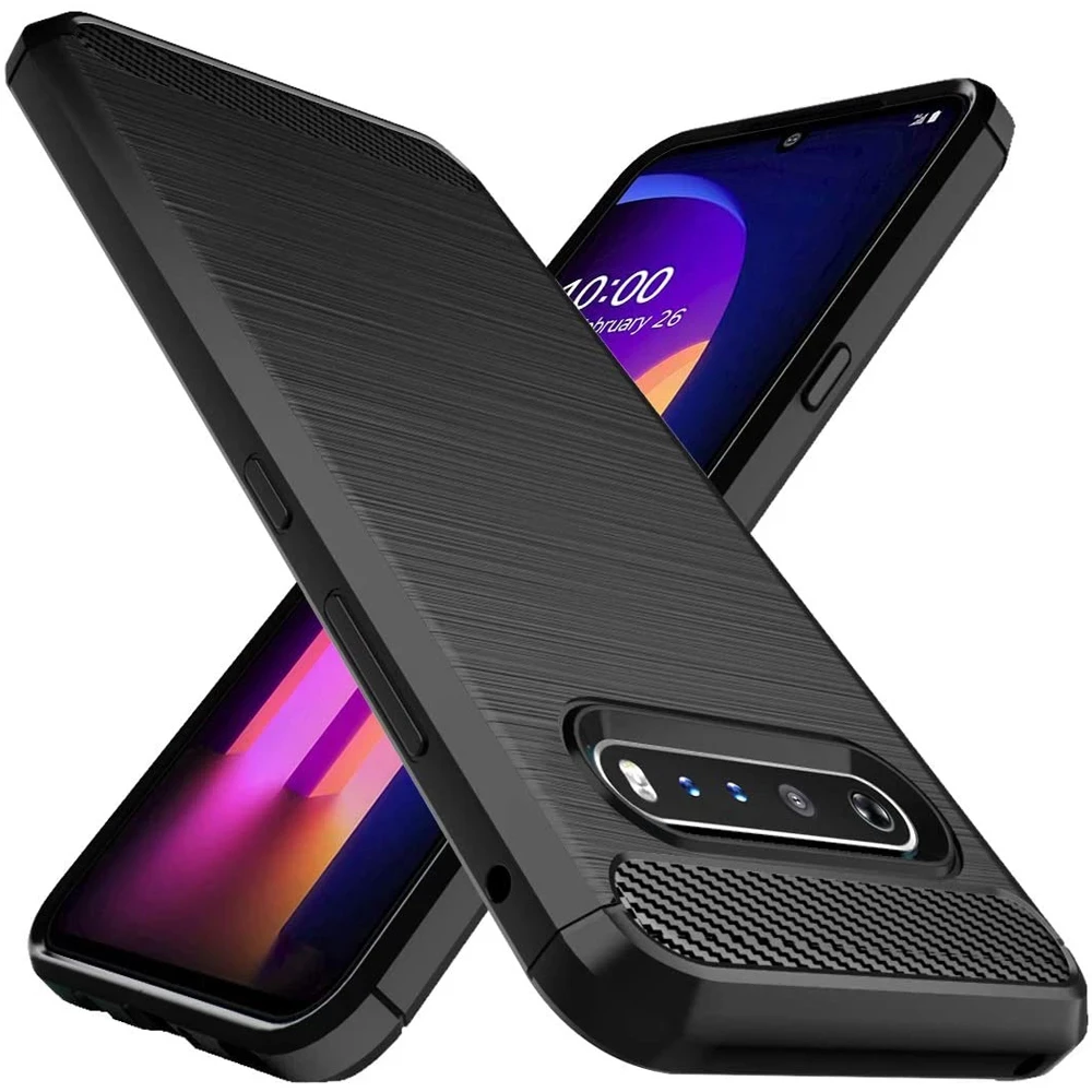 For LG G8X ThinQ G8 G6 G7 ThinQ V30 V40 Q6 Case Slim Soft Silicon Protective Shockproof Case For LG Q6 Q7 Plus G6 K51 K61 Q51 Q8