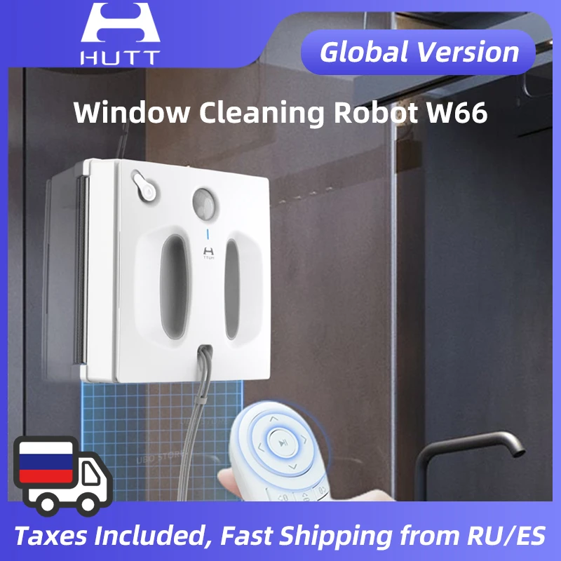 HUTT W66 Window Cleaner Robot for home Smart Planned Glass Electric Windows Cleaning Washer Vacuum Cleaner from Xiaomi Youpin