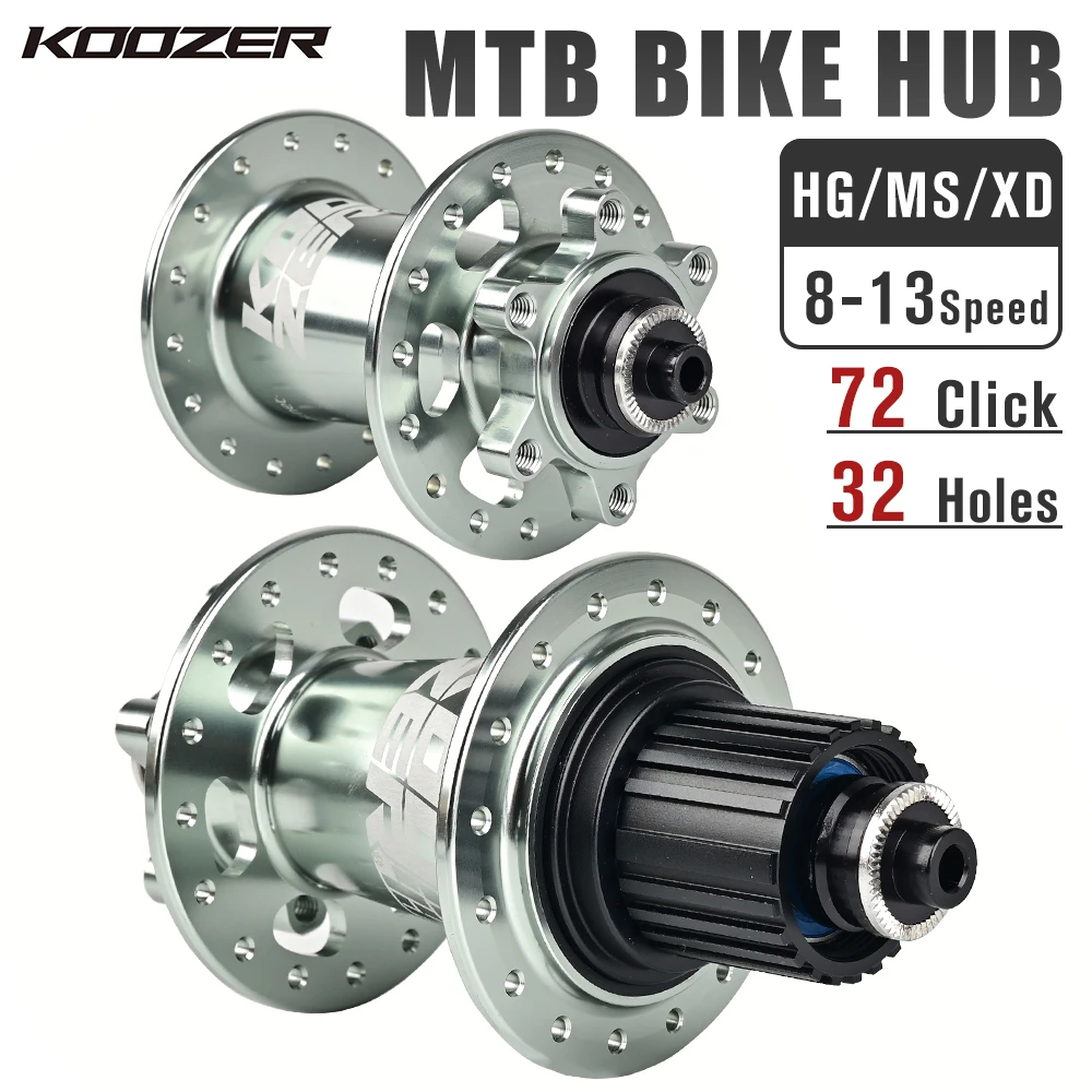 Micro Spline 12Speed Bicycle Hubs Koozer XM490 Mountain Bike Disc Brake Cubes 6 Claws 28/32/36Holes Suitable M6100 M8100 12S