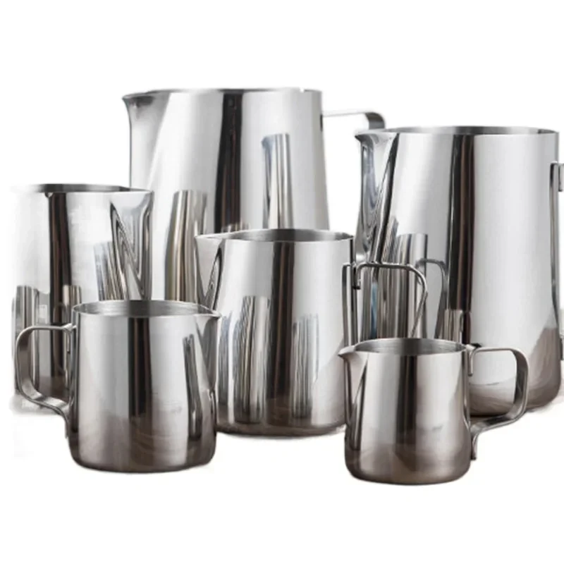 Milk Jugs Stainless Steel Frothing Pitcher Pull Flower Cups Coffee Milk Frother Latte Art Milk Foam Tool Coffeware