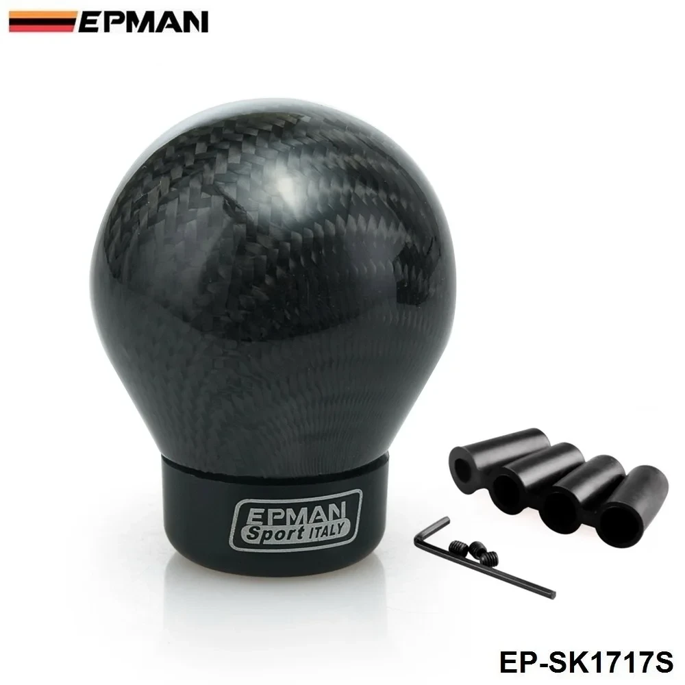 Epman Racing Real Carbon Fiber Aluminum Gear knob Manual Transmission Aluminum Gear Shift Knob Shifter Knob EP-SK1717S