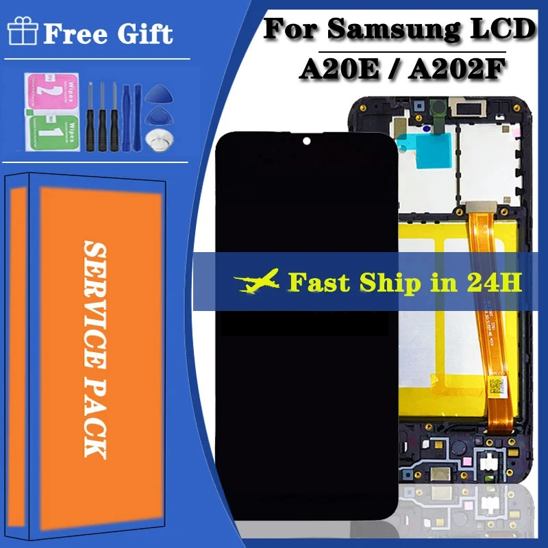 Original A20E LCD For Samsung Galaxy A20E Display With Frame 5.8