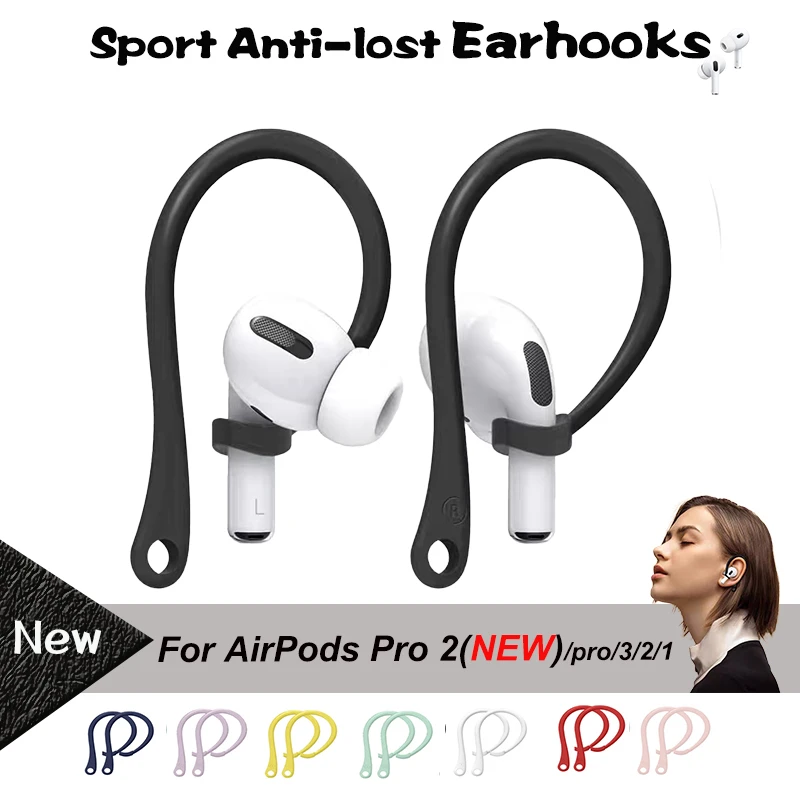 Ear Hooks For Apple AirPods Pro 3 2 1 Ear Hooks Anti Lost Earing Holders For Air Pods Pro EarHooks Ear Tips Earphone Accessories