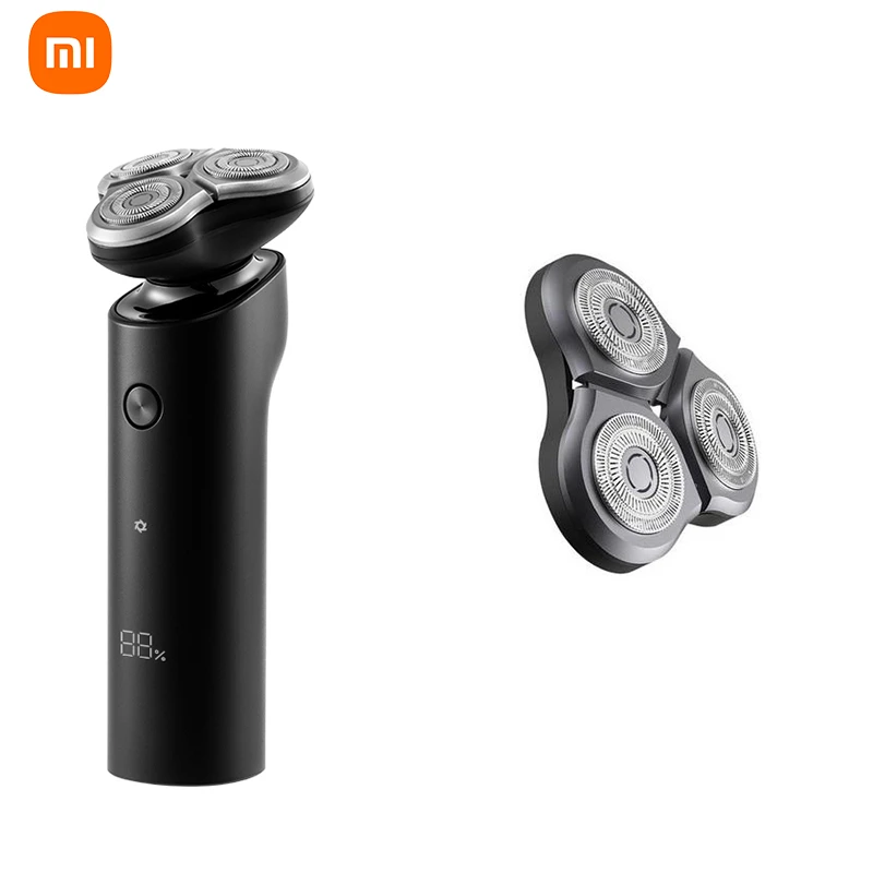 New Mijia Men's Electric Shaver S500 Rechargeable 3 Heads Type-C Wet Dry Shaving Machine Beard Trimmer Washable Double Blade