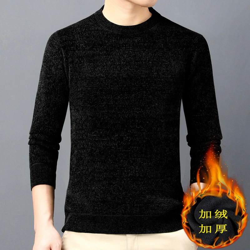 Mens Turtleneck Sweaters and Pullovers Winter Casual Solid Knitted Christmas Wear Turtleneck Wool Sweater Fashion Men Pullover