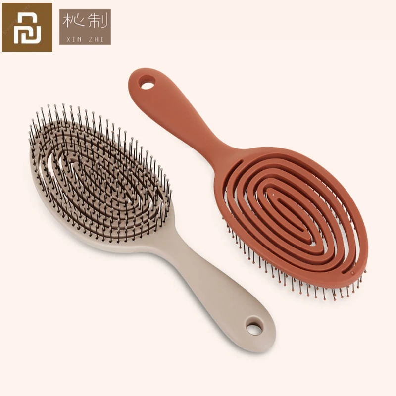 Youpin XINZHI Relaxing elastic massage Comb Portable Hair Brush Massage Brush Anti-static Magic Brushes Head Combs Women Gift