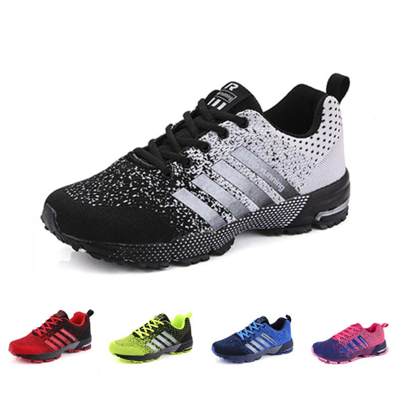 Women And Men Soft Running Shoes Outdoor Jogging Sport Shoe Light Breathable Fitness Walking Training Sneakers Athletic Shoe