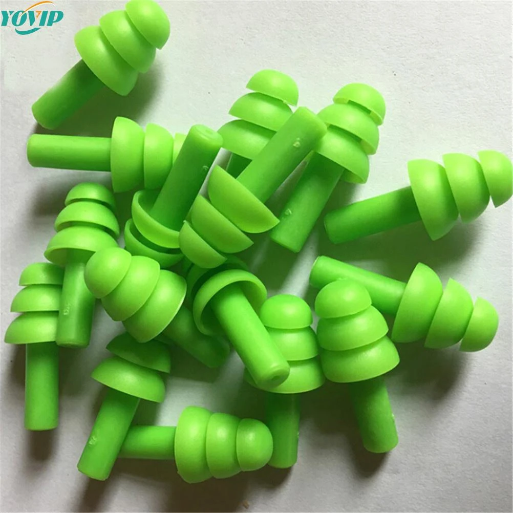 1/10 Pairs Waterproof Swimming Silicone Swim Earplugs for Adult Swimmers Children Diving Soft Anti-Noise Ear Plug