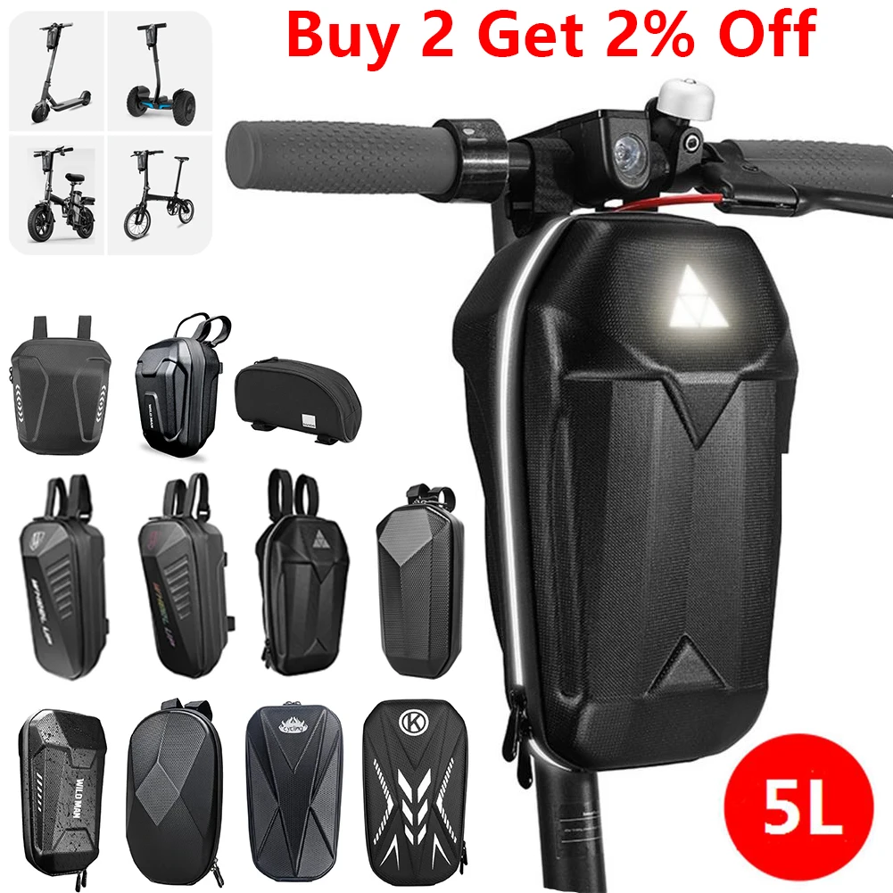 Scooter Front Bag for Xiaomi M365 Scooter Accessories Universal Electric Scooter Bag 3/4/5L Waterproof Front Storage Hanging Bag