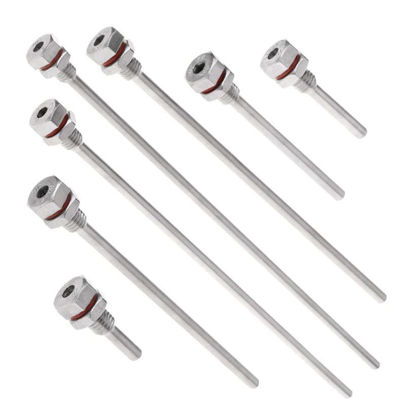 Hot New L35-300mm Thermowell Stainless Steel M10X1.5 Thread OD6mm For Temperature Sensor
