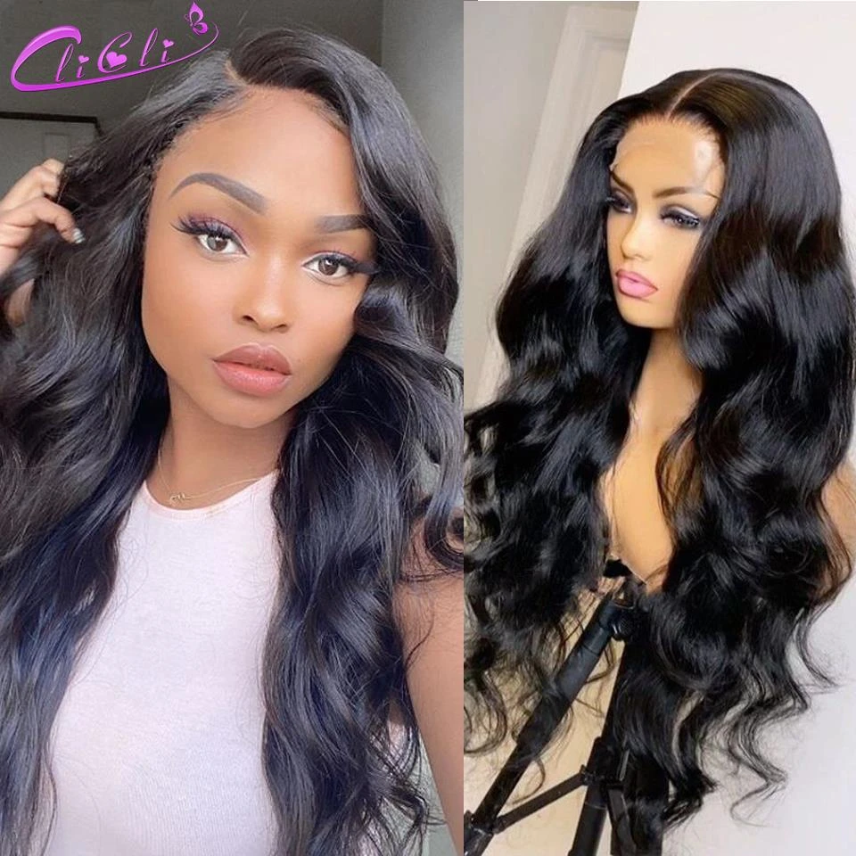 Body Wave Frontal Wig Pre Plucked 4X4 Closure Wig Body Wave Lace Front Wig Human Hair Peruvian Bodywave Remy 30 Inch Hd Lace Wig