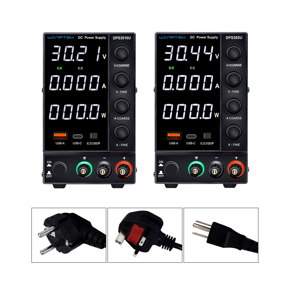 Wanptek DPS3010U Switching DC power supply adjustable 4 digit lab Bench power source 30V 10A 60V 5A Voltage Regulator 305U 605U