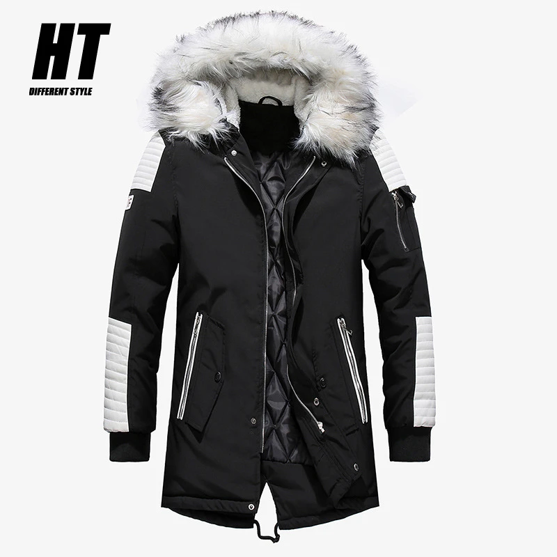 Winter Jacket Men Thicken Warm Parkas Men Casual Long Outwear Hooded Collar Jackets Coats Parkas Hombre Invierno Dropshipping