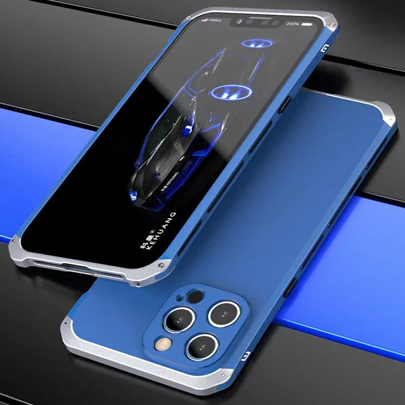 Metal Bumper Shockproof Case for iPhone 13 Pro Max 12 Pro Max 11 360 Full Protection Hard PC Cover 5 SE 6s 7 8 Plus X XR XS MAX