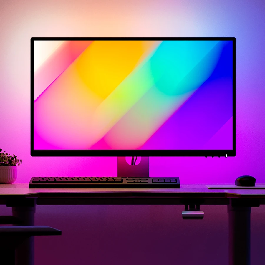 TV PC Backlight Kit 4K-HDMI Monitor Wifi Alexa Voice Google Assistant Control HDTV Screen LED Lights Ambient Dream Back Lighting