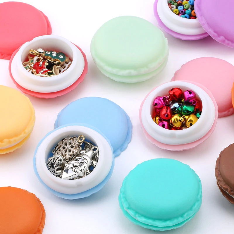 3pieces/lot candy color Macarons storage box portable Mini gift package box lovely jewelry package box case for Small items