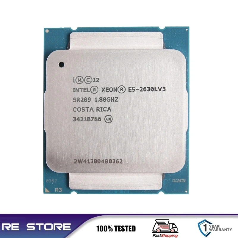 Intel Xeon E5 2630LV3 E5 2630L V3 Processor 8-cores 1.80GHZ 20MB 22nm LGA 2011-3 CPU