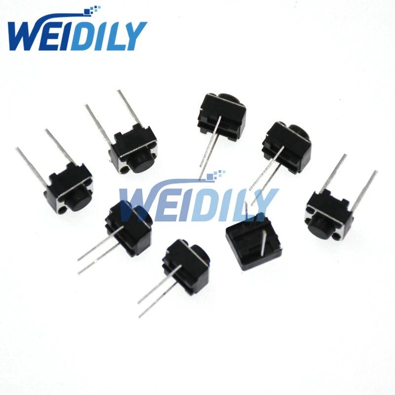 100PCS/Lot Tactile Push Button Switch 2 pins 6*6*5 mm Key Switches 6x6x5mm Micro Switch