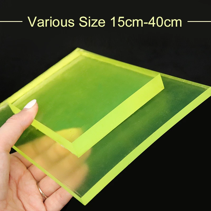 Leathercraft Punching Pad Rubber Mute Board Cutting Hole Punch Stamping Tool Table Protector Mat Craft Translucent 20x15x0.8cm