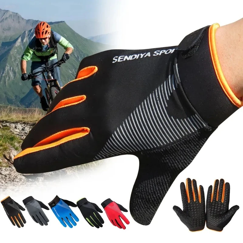 Outdoor Fishing Waterproof Mens Gloves TouchScreen Women Sport Ridding Windproof Breathable Non-Slip Gloves Lady Ski Autumn