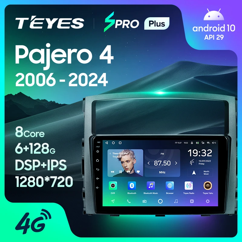 TEYES SPRO Plus For Mitsubishi Pajero 4 V80 V90 2006 - 2014 Car Radio Multimedia Video Player Navigation GPS Android 10 No 2din