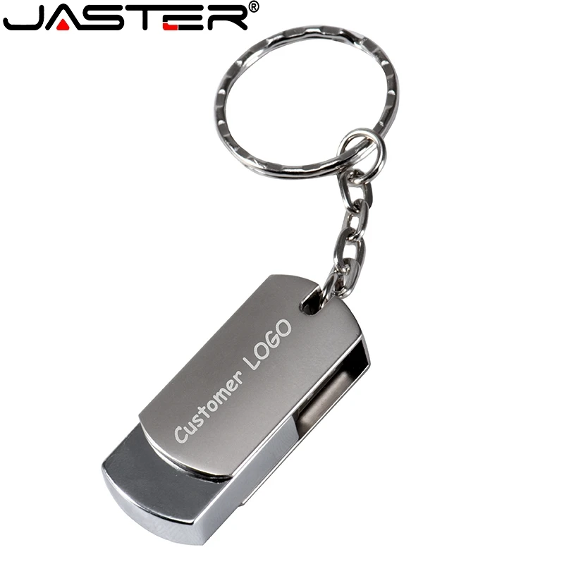 JASTER Portable Metal usb flash drive Pendrive 64GB 32GB 16GB 8GB 4GB pen drive mini flash USB memory stick customer logo