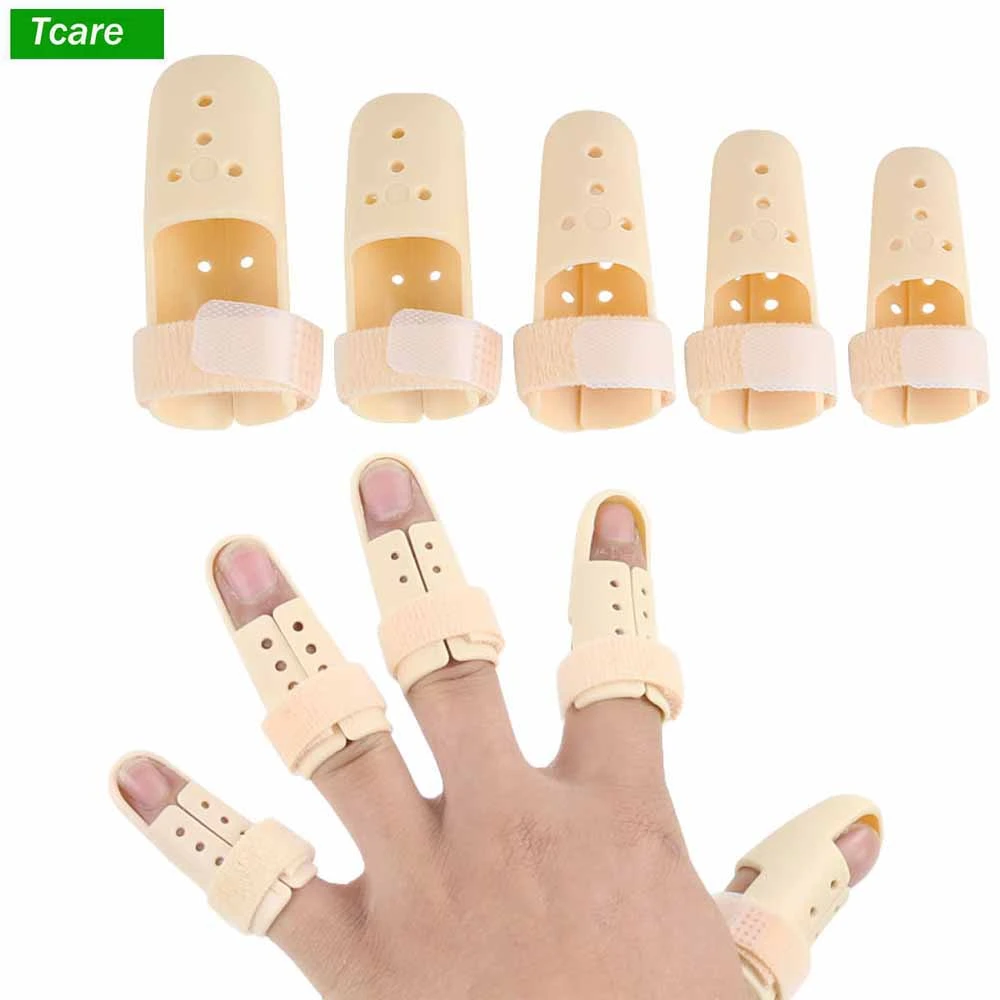 Tcare 1Piece Finger Splint Brace Adjustable Finger Support Protector for Fingers Arthritis Joint Finger Injury Brace Pain Relief
