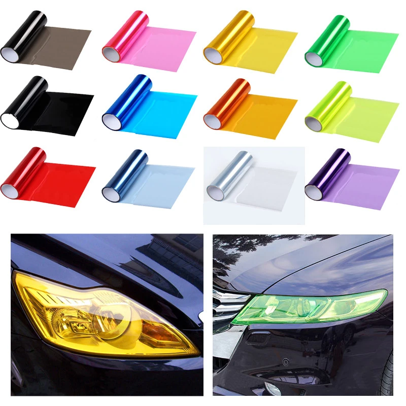 30cmx60cm Car Tint Fashion Headlight Taillight Fog Light Vinyl Smoke Film Sheet Sticker Cover Car Styling Car Decor for All Cars