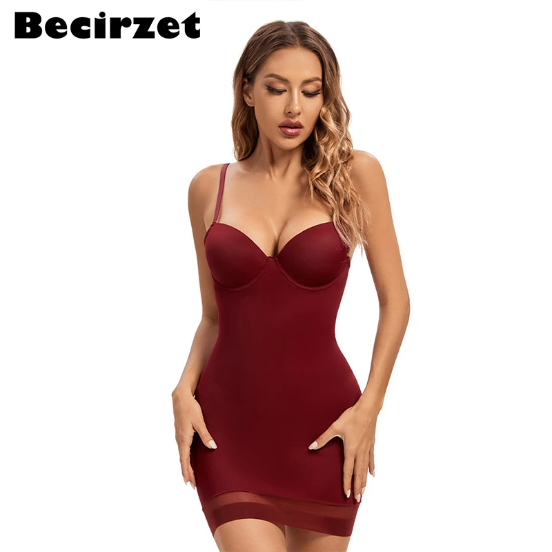 Women Slimming Underwear Control Slips Sexy Push Up Dress Body Shaper Shapewear Spaghetti Strap Waist Trainer Lingerie