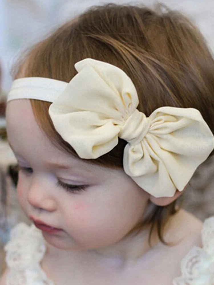 Baby Headband Ribbon Handmade DIY Toddler Infant Kids Hair Accessories Girl Newborn Bows bowknot bandage Turban tiara